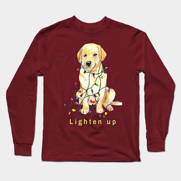 Lighten up Yellow Labrador Long Sleeve T-Shirt by ZogDog Pro